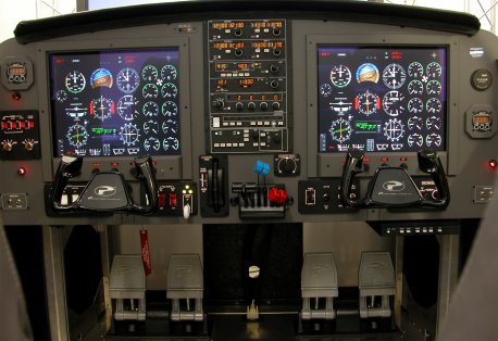 Painel do Simulador IFR, modelo MDF X-plane
