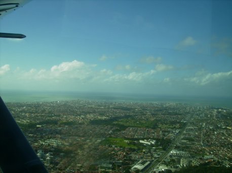 A paisagem era incrível.