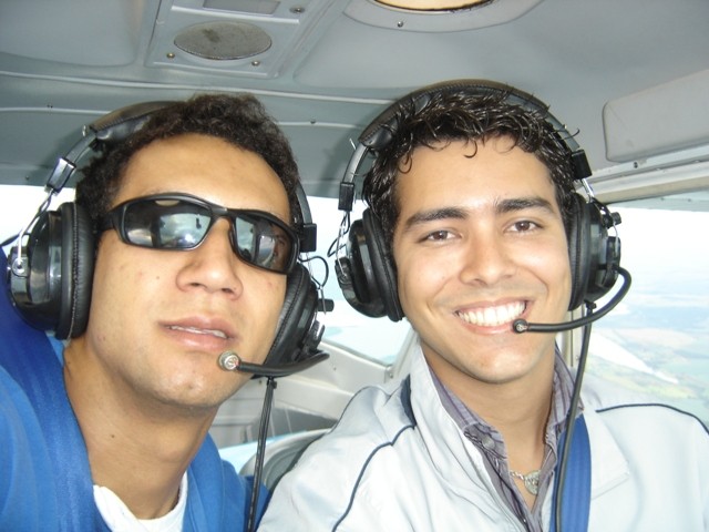 Instrutor Dauro e aluno Alexandre Chagas.
