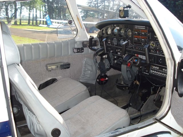 Interior da aeronave.