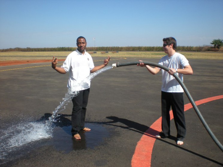 até que foi bom, estava calor!