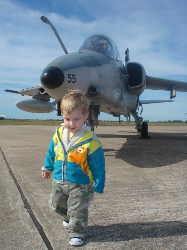 Meu filho, futuro comandante..