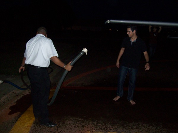 Se  preparando para o banho