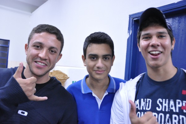 Alunos Northon, Rodolfo e Diego