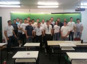 Visita na Universidade Tuiuti - PR, apresentado a estrutura da EJ aos alunos matrículados no curso de Ciências Aeronáuticas.