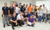 Entrega do certificado de conclusão aos alunos da 4ª Turma de 2013 do curso de Piloto Comercial Teórico em Itápolis.